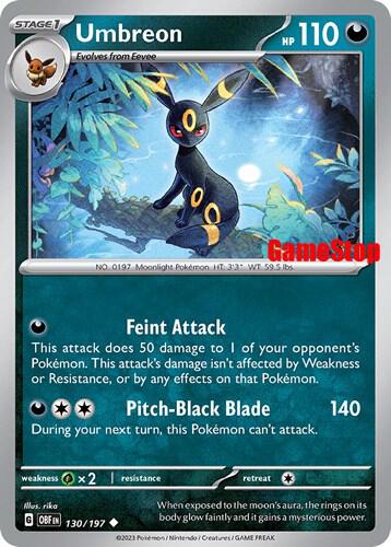 Pokemon Umbreon Promo GameStop Exclusive - 130/197
