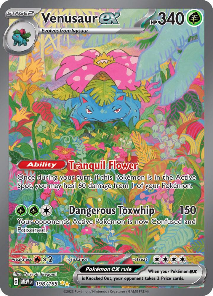 Pokemon SV: 151 Venusaur ex 198/165
