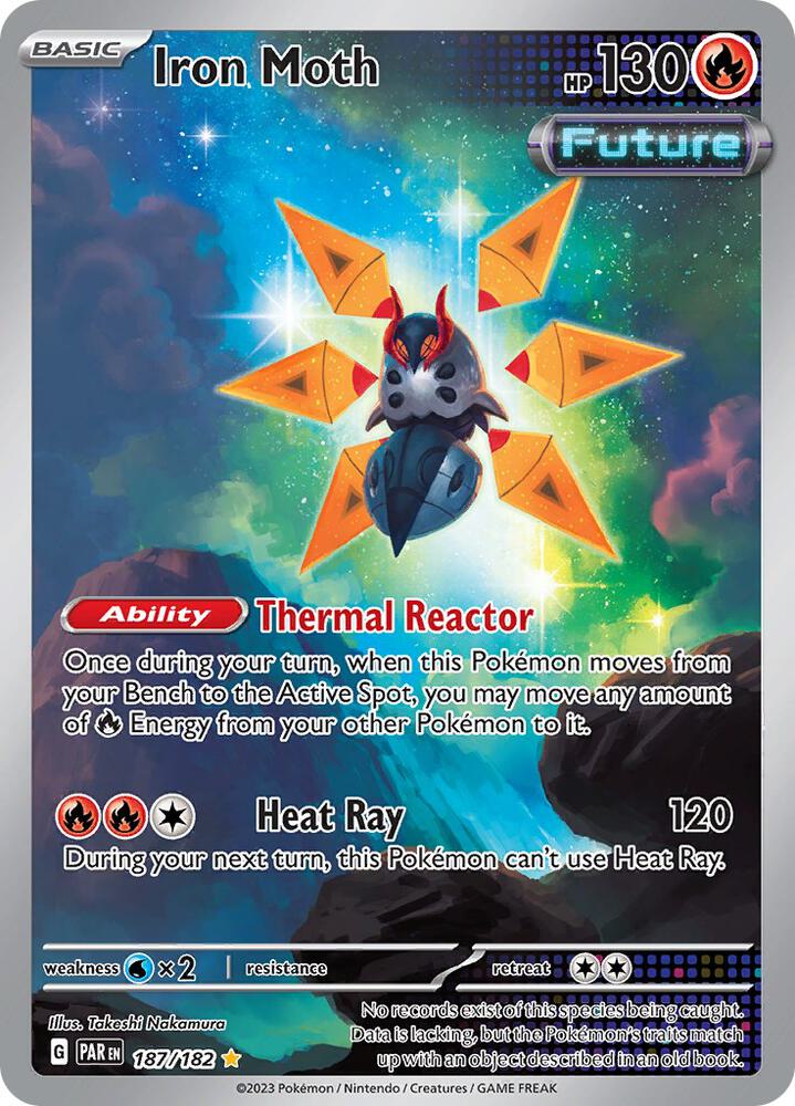 Pokemon Paradox Rift Iron Moth 187/182