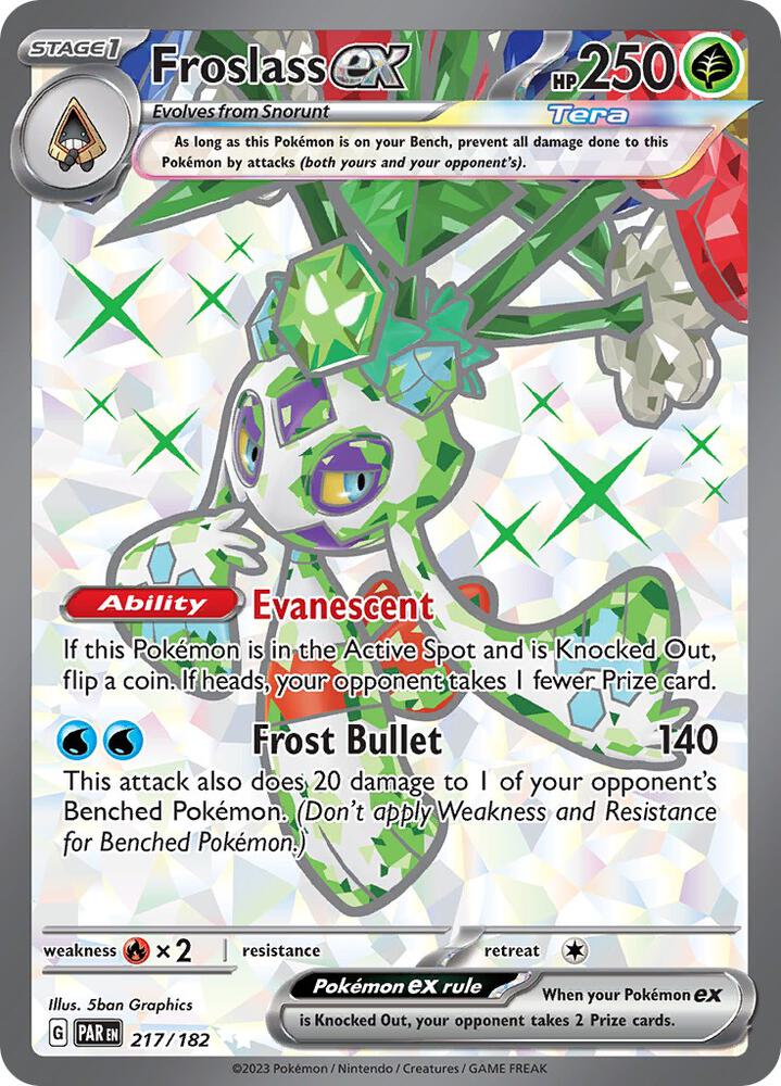 Pokemon Paradox Rift Froslass ex 217/182