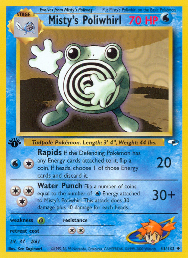 Misty's Poliwhirl (Gym Heroes) #53