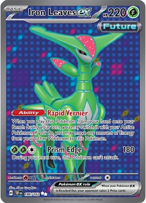 Pokemon Temporal Forces Iron Leaves ex 186/162