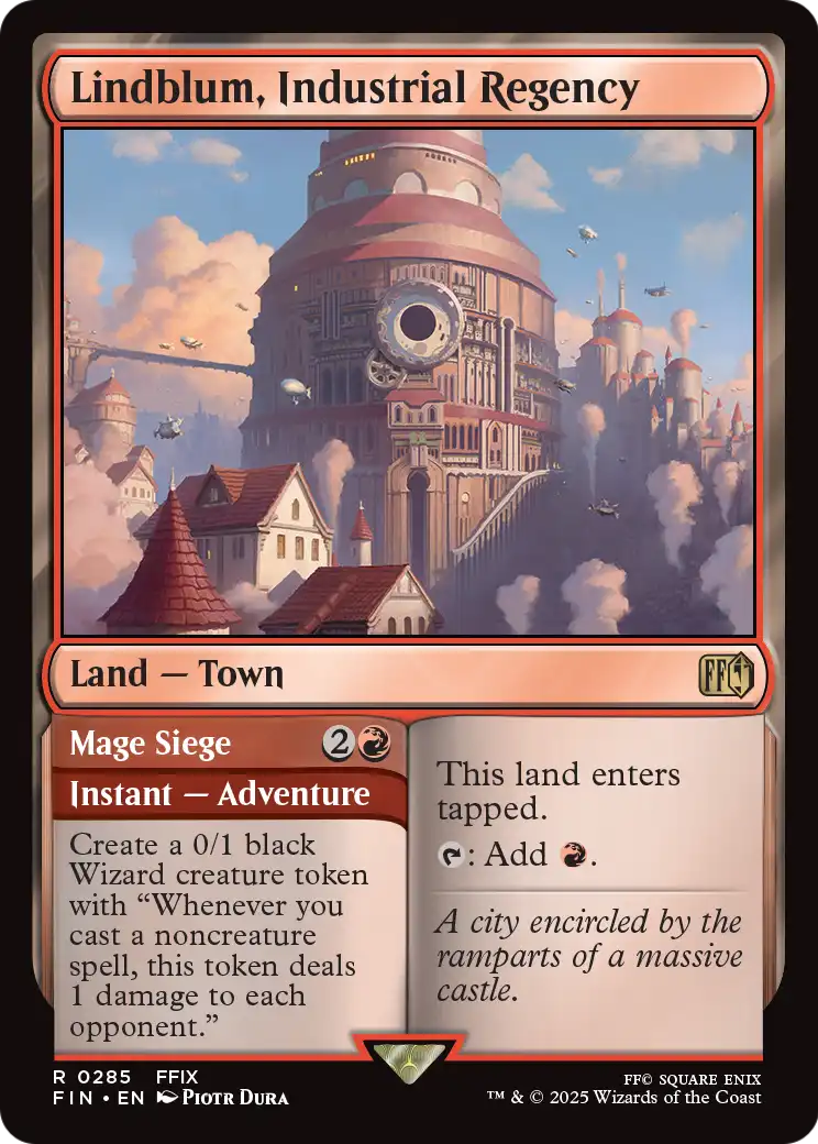 Lindblum, Industrial Regency // Mage Siege - Final Fantasy - Magic The Gathering card