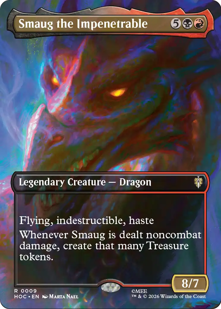 Smaug the Impenetrable - The Hobbit Eternal - Magic The Gathering card