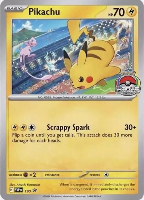 Pokemon Scarlet & Violet Promo Pikachu 190