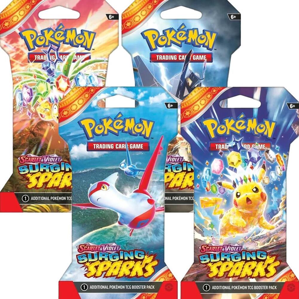 Pokemon Surging Sparks Booster Pack - Set of 3