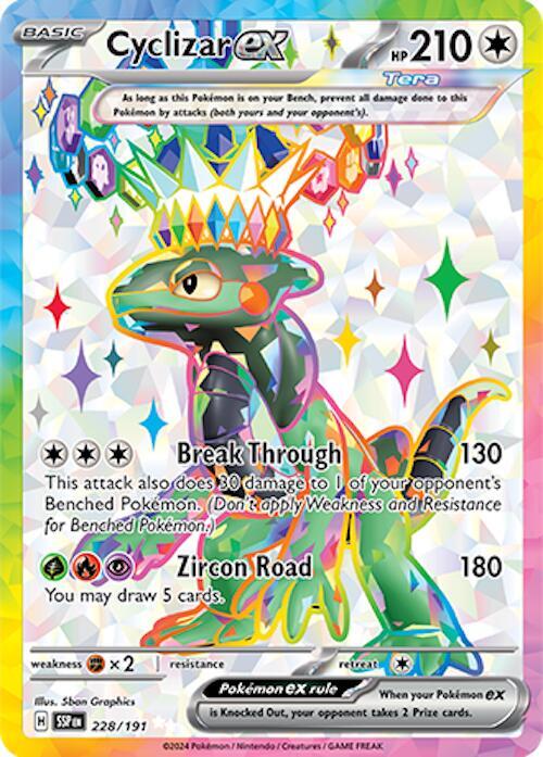 Pokemon Surging Sparks Cyclizar ex 228/191