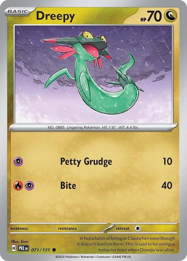 Pokemon Prismatic Evolutions Dreepy 071/131