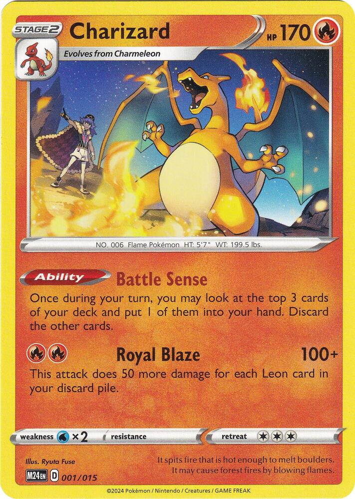 Pokemon McDonald's Promos 2024 Charizard 001/015