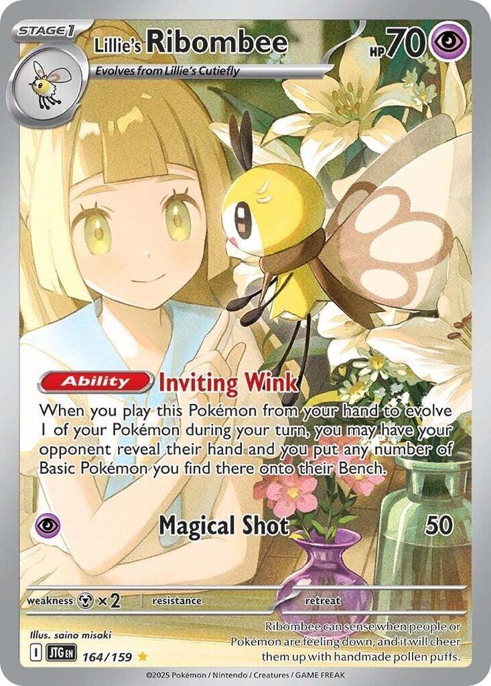 Pokemon Journey Together Lillie's Ribombee 164/159