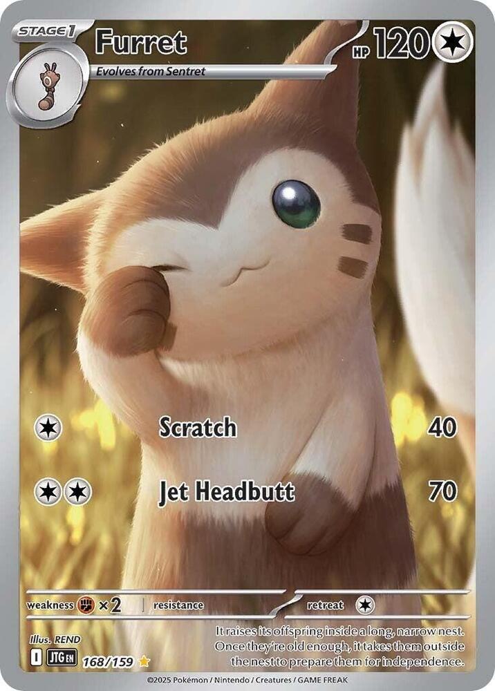 Pokemon Journey Together Furret 168/159