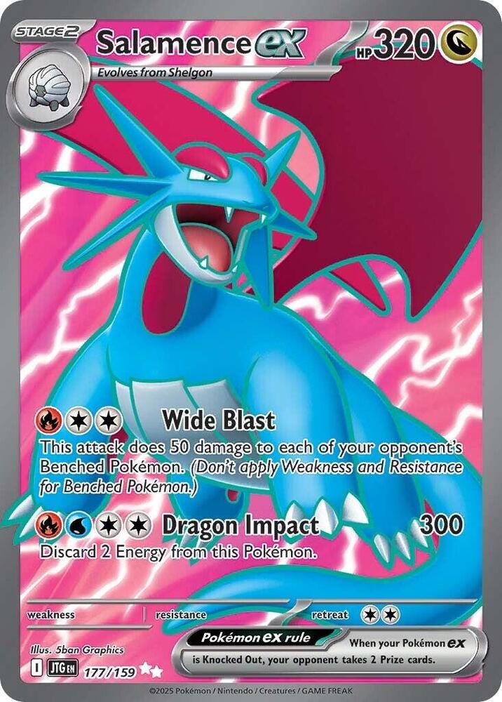 Pokemon Journey Together Salamence ex 177/159