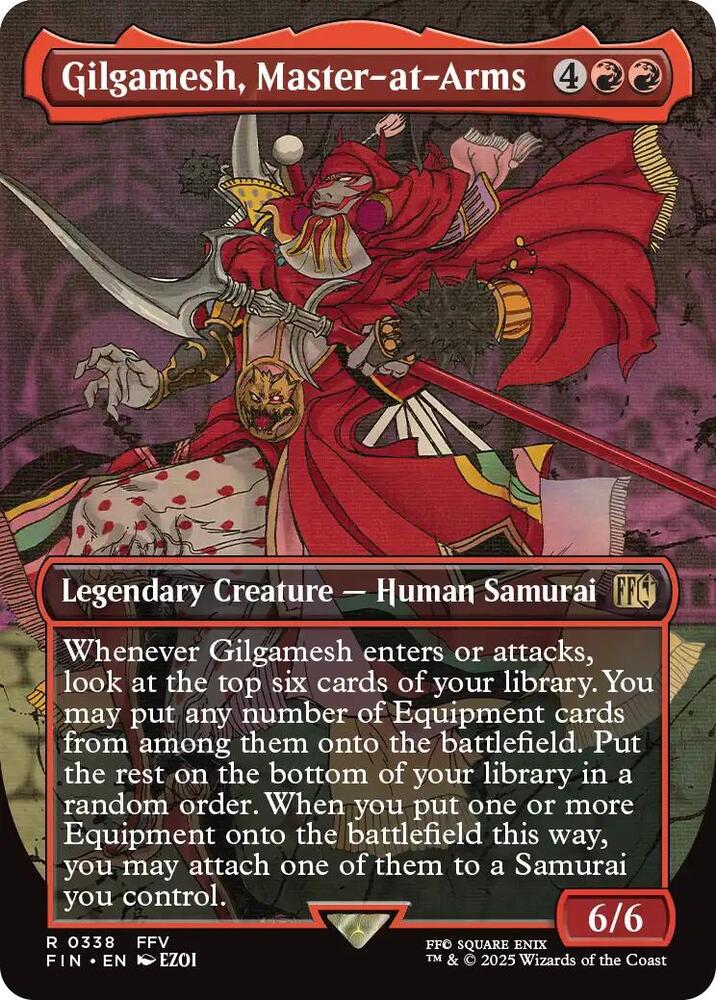 MTG: UB: FINAL FANTASY Gilgamesh, Master-at-Arms (Borderless) 338