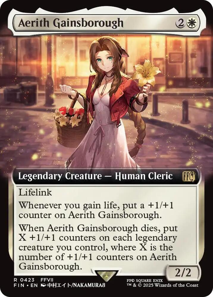MTG: UB: FINAL FANTASY Aerith Gainsborough (Extended Art) 423