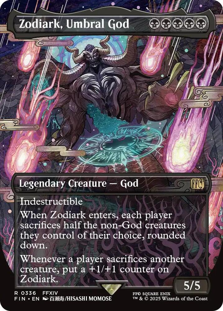 MTG: UB: FINAL FANTASY Zodiark, Umbral God (Borderless) 336 - Logan