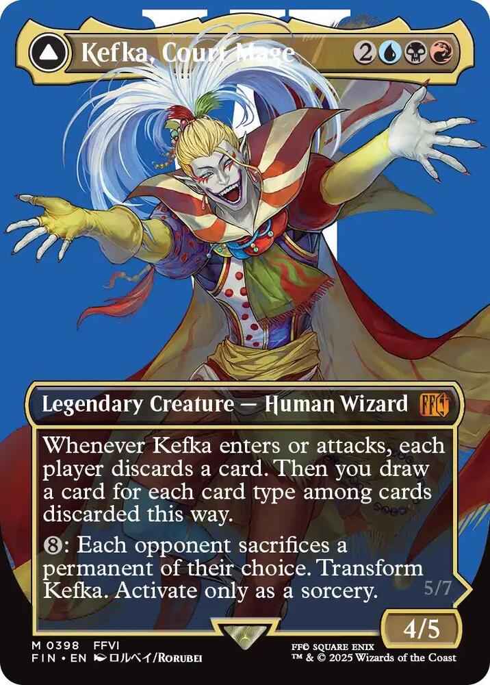 MTG: FINAL FANTASY Kefka, Court Mage (Borderless) (0398) 398 M Normal