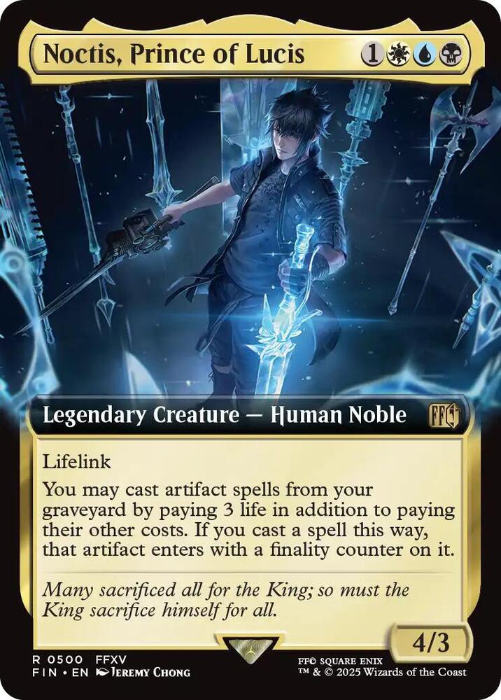 MTG: UB: FINAL FANTASY Noctis, Prince of Lucis (Extended Art) 500
