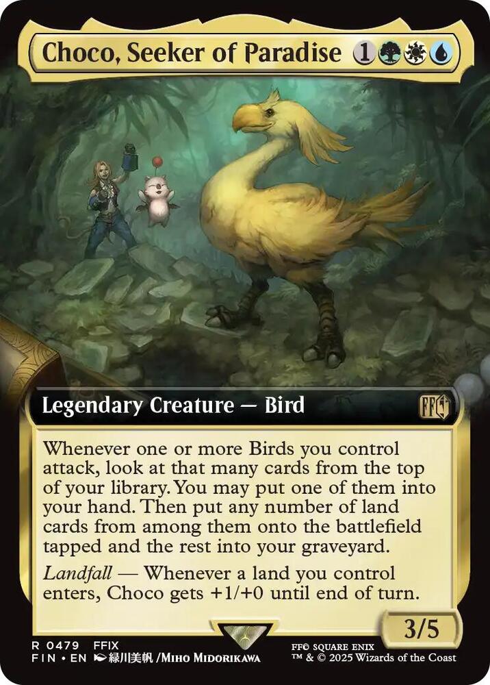 MTG: UB: FINAL FANTASY Choco, Seeker of Paradise (Extended Art) 479