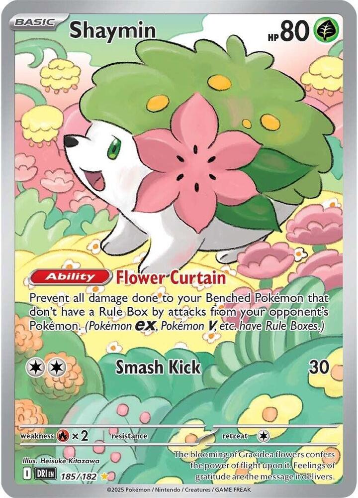 Pokemon Destined Rivals Shaymin 185/182