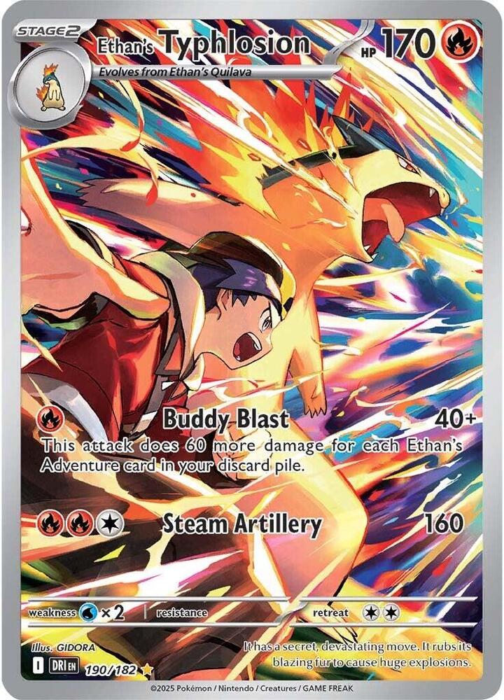 Pokemon Destined Rivals Ethan's Typhlosion 190/182
