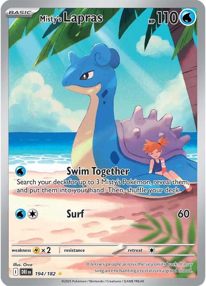 Pokemon Destined Rivals Misty's Lapras 194/182