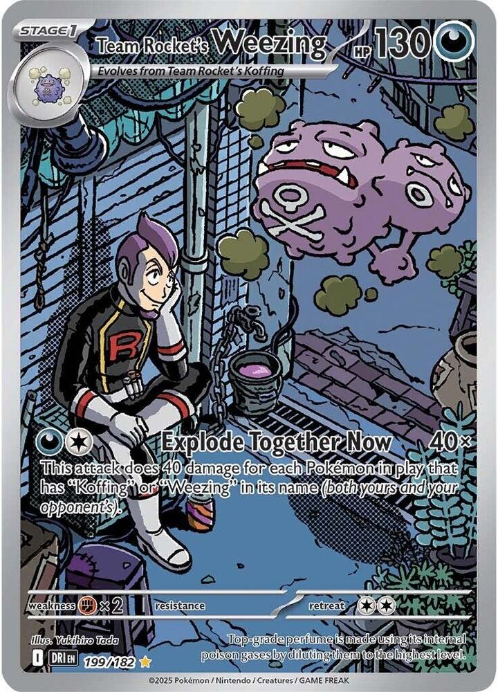 Pokemon Destined Rivals Team Rocket's Weezing 199/182