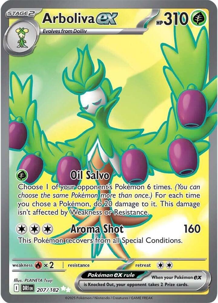Pokemon Destined Rivals Arboliva ex 207/182