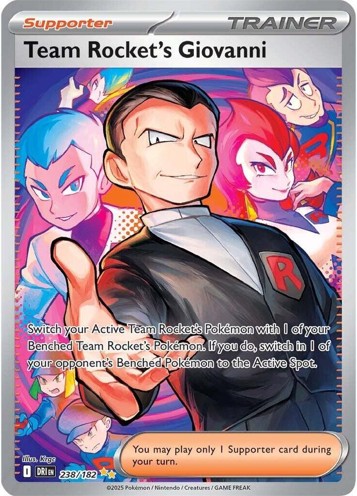 Pokemon Destined Rivals Team Rocket's Giovanni 238/182