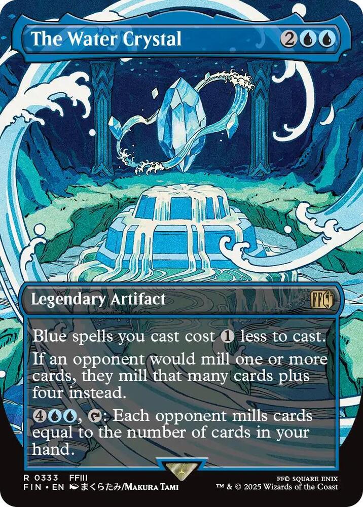 MTG: UB: FINAL FANTASY The Water Crystal (Borderless) 333