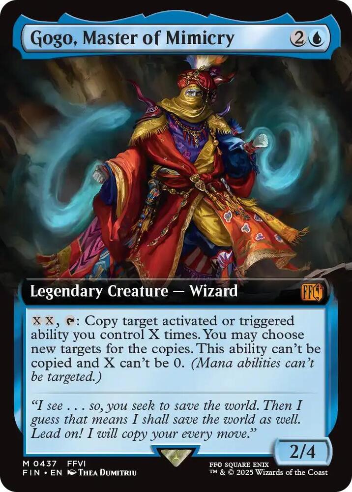 MTG: UB: FINAL FANTASY Gogo, Master of Mimicry (Extended Art) 437