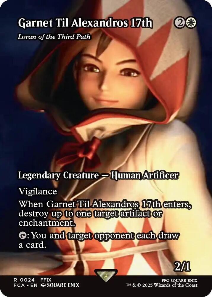 MTG: UB: FINAL FANTASY Garnet Til Alexandros 17th - Loran of the Third Path (Showcase) 24