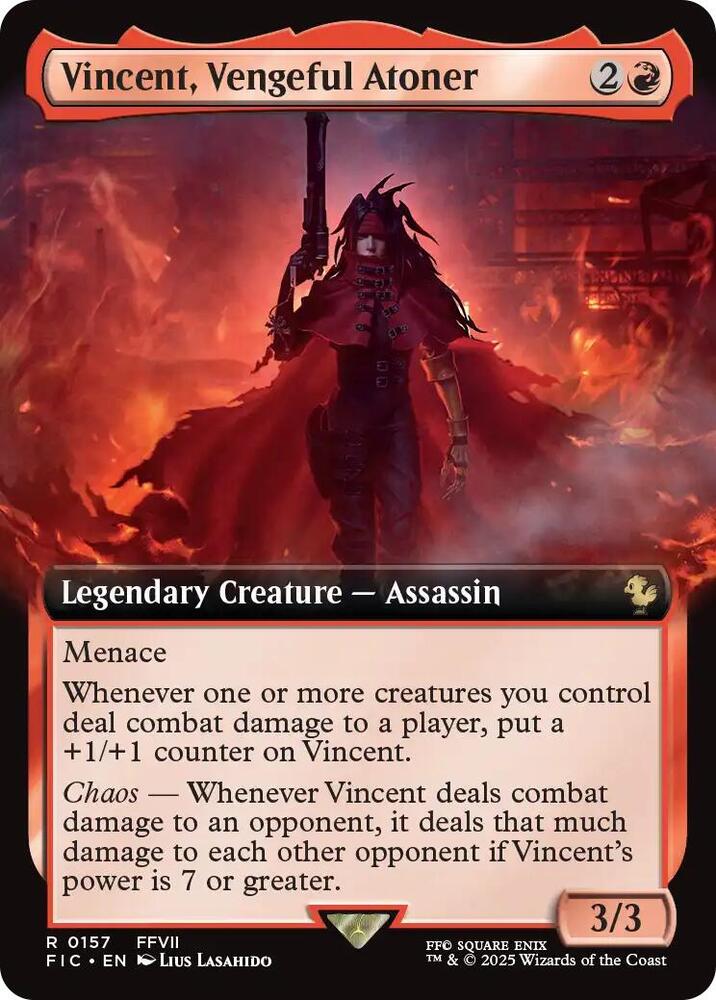 MTG: Commander: FINAL FANTASY Vincent, Vengeful Atoner (Extended Art) 157