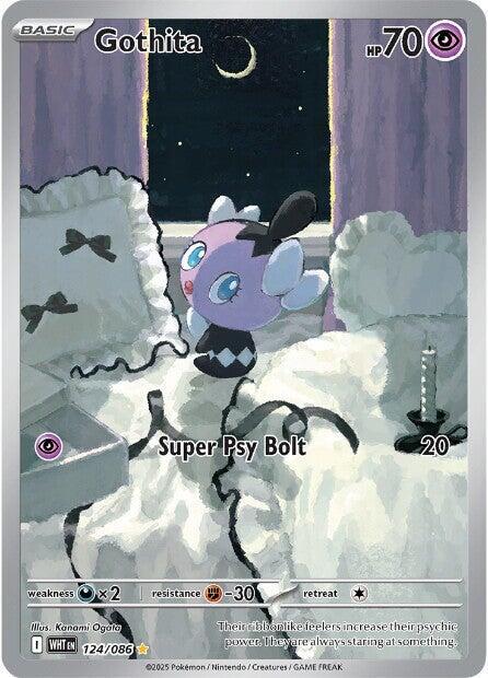 Pokemon White Flare Gothita 124/086