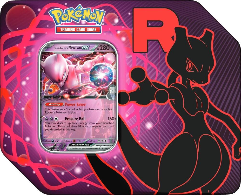 Pokemon Team Rocket Tin - Mewtwo ex