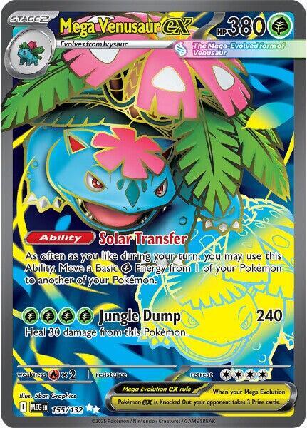 Pokemon Mega Evolution Mega Venusaur ex 155/132 UR Holofoil