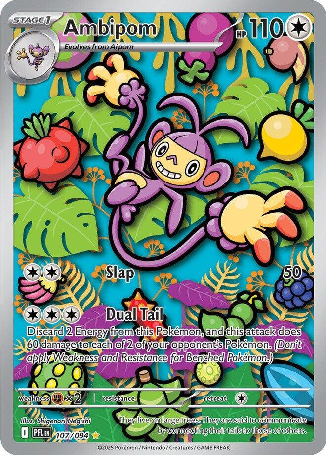 Pokemon Phantasmal Flames Ambipom 107/094