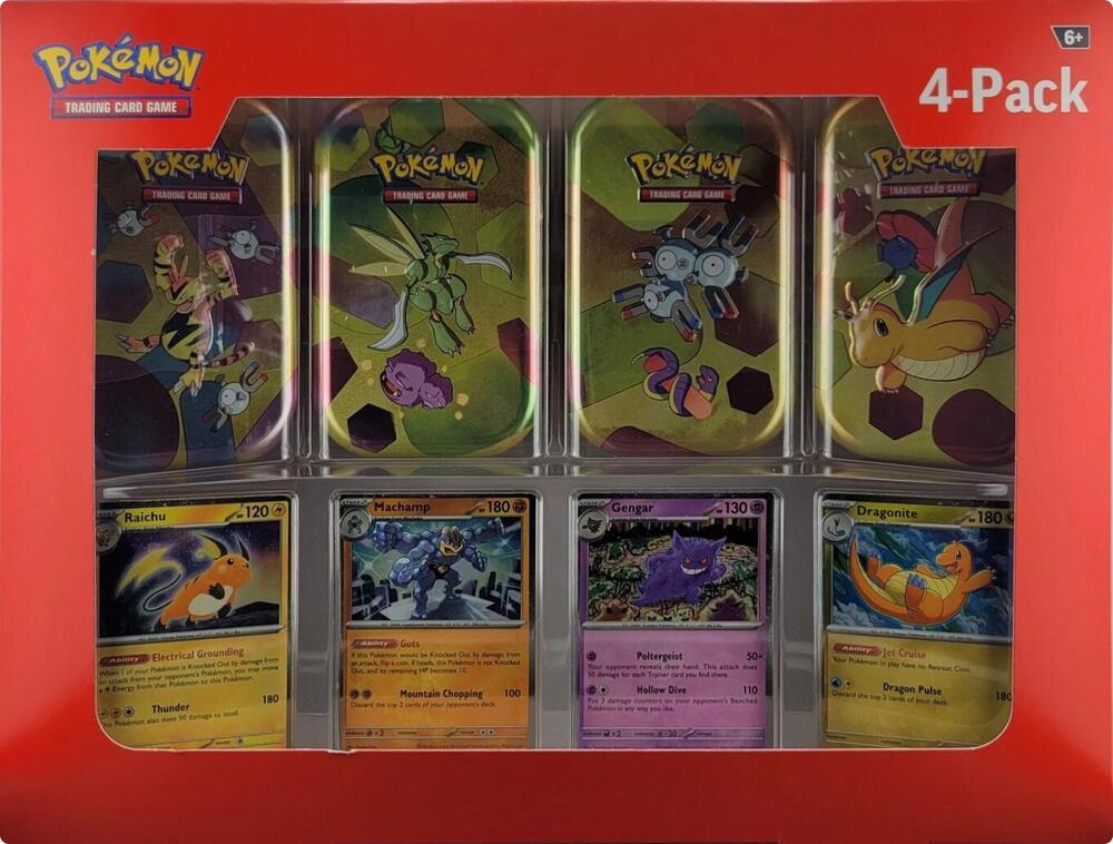 Pokemon 151 4-Pack Mini Tins