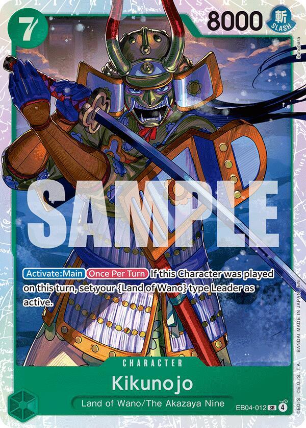 One Piece The Azure Sea's Seven Kikunojo EB04-012 SR