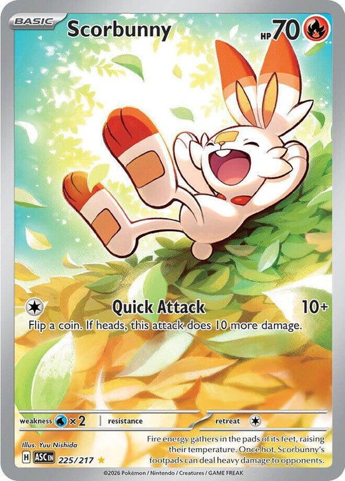 Ascended Heroes Scorbunny 225/217 IR - JN