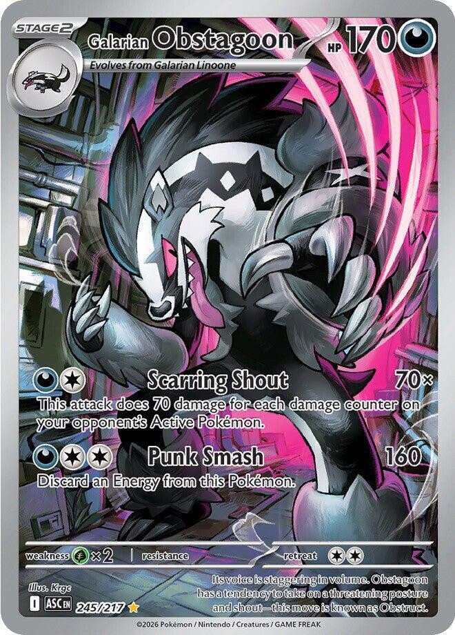 Ascended Heroes Galarian Obstagoon 245/217 IR - JN