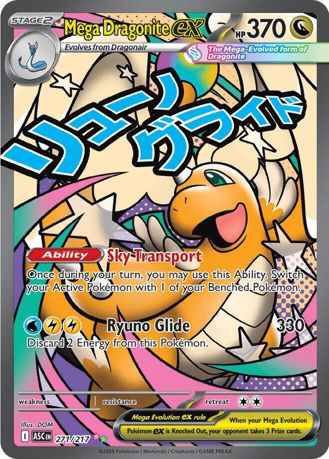 Pokemon Ascended Heroes Mega Dragonite ex 271/217