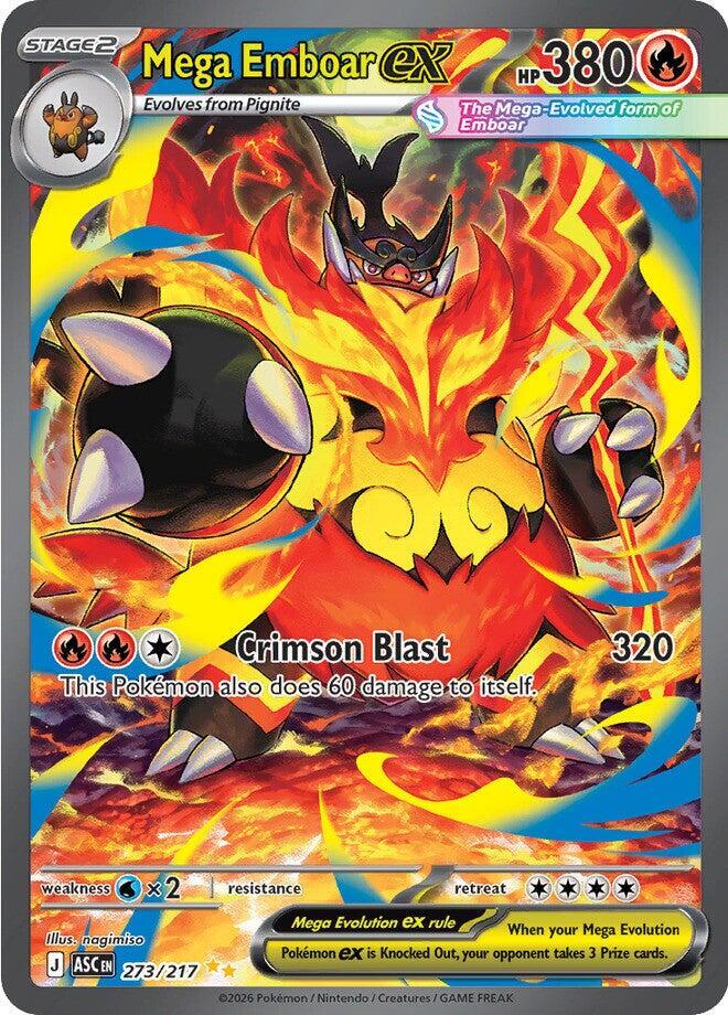 Ascended Heroes Mega Emboar ex 273/217 SIR - JN