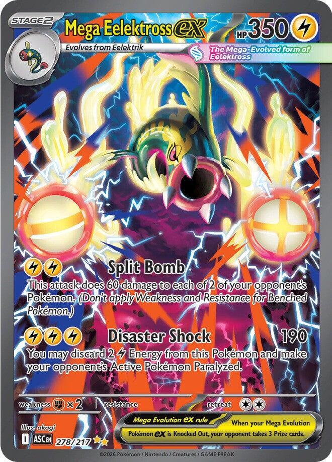 Pokemon Ascended Heroes Mega Eelektross ex 278/217