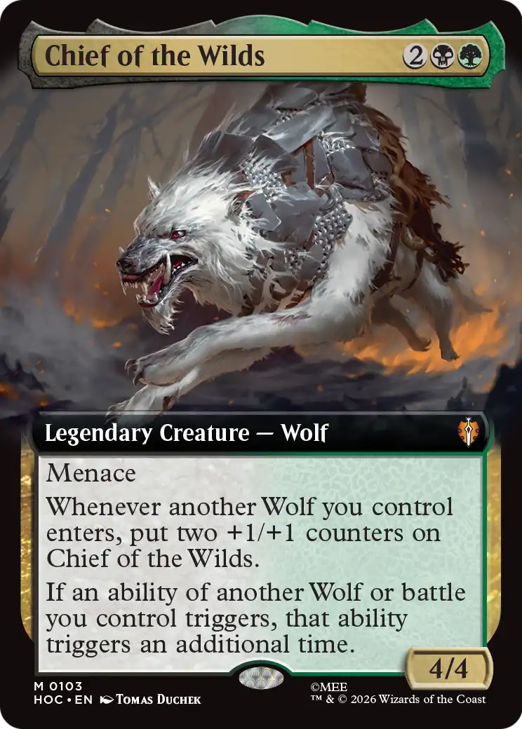 Chief of the Wilds - The Hobbit Eternal - Magic The Gathering card