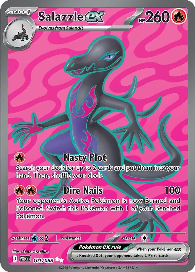 Pokemon Perfect Order Salazzle ex 101/088
