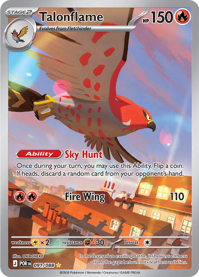 Pokemon Perfect Order Talonflame 091/088
