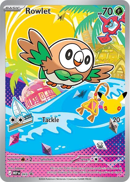 Pokemon Mega Evolution Promos Rowlet 043