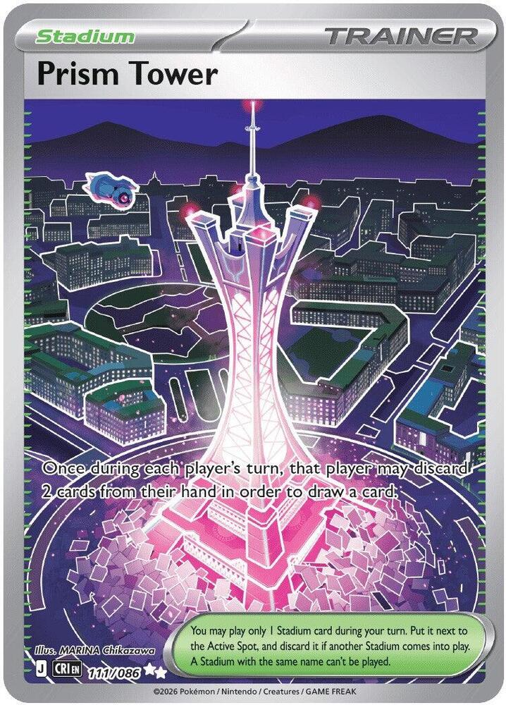 Pokemon Chaos Rising Prism Tower 111/086 Ultra Rare