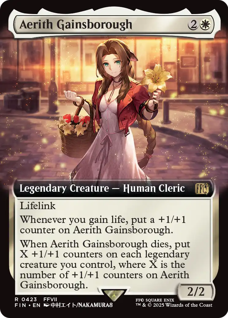 Aerith Gainsborough - Final Fantasy - Magic The Gathering card
