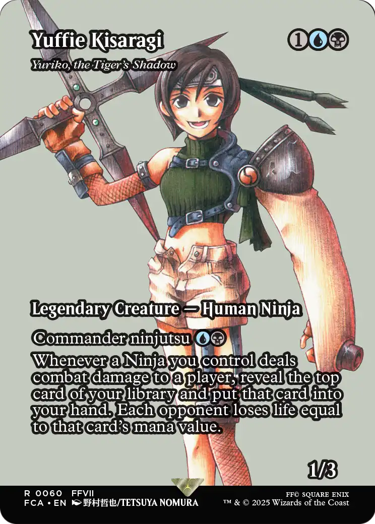 Yuriko, the Tiger's Shadow - Final Fantasy: Through the Ages - Magic The Gathering card